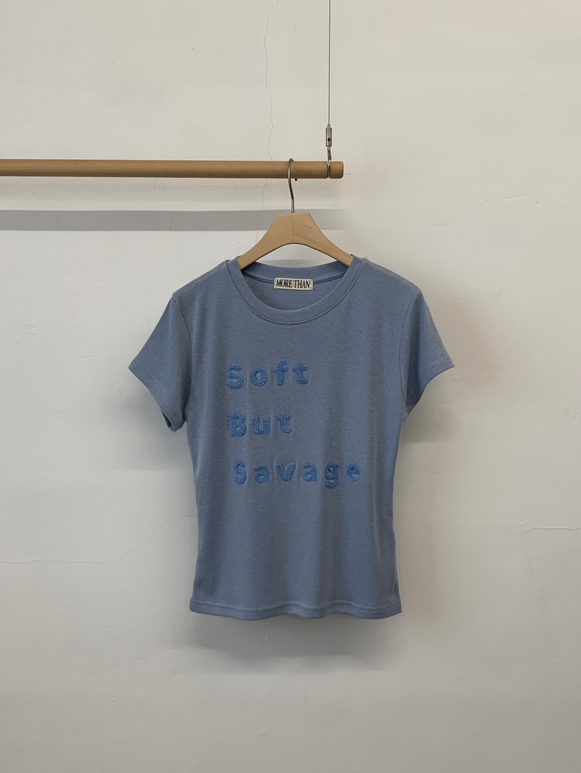 MORE THAN-P韓國東大門代購女裝新款26春夏推薦熱賣T恤MORE THANT恤圖色2