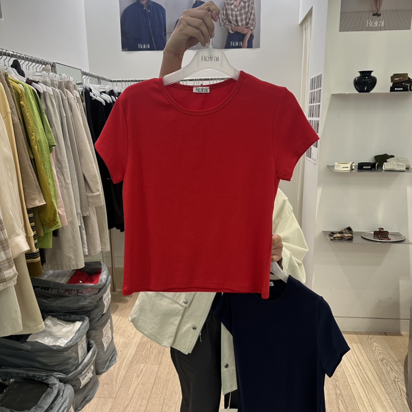 REIRAI韓國東大門直郵女裝新品26春夏休閑職業推薦時尚T恤ReiraiT恤圖色3