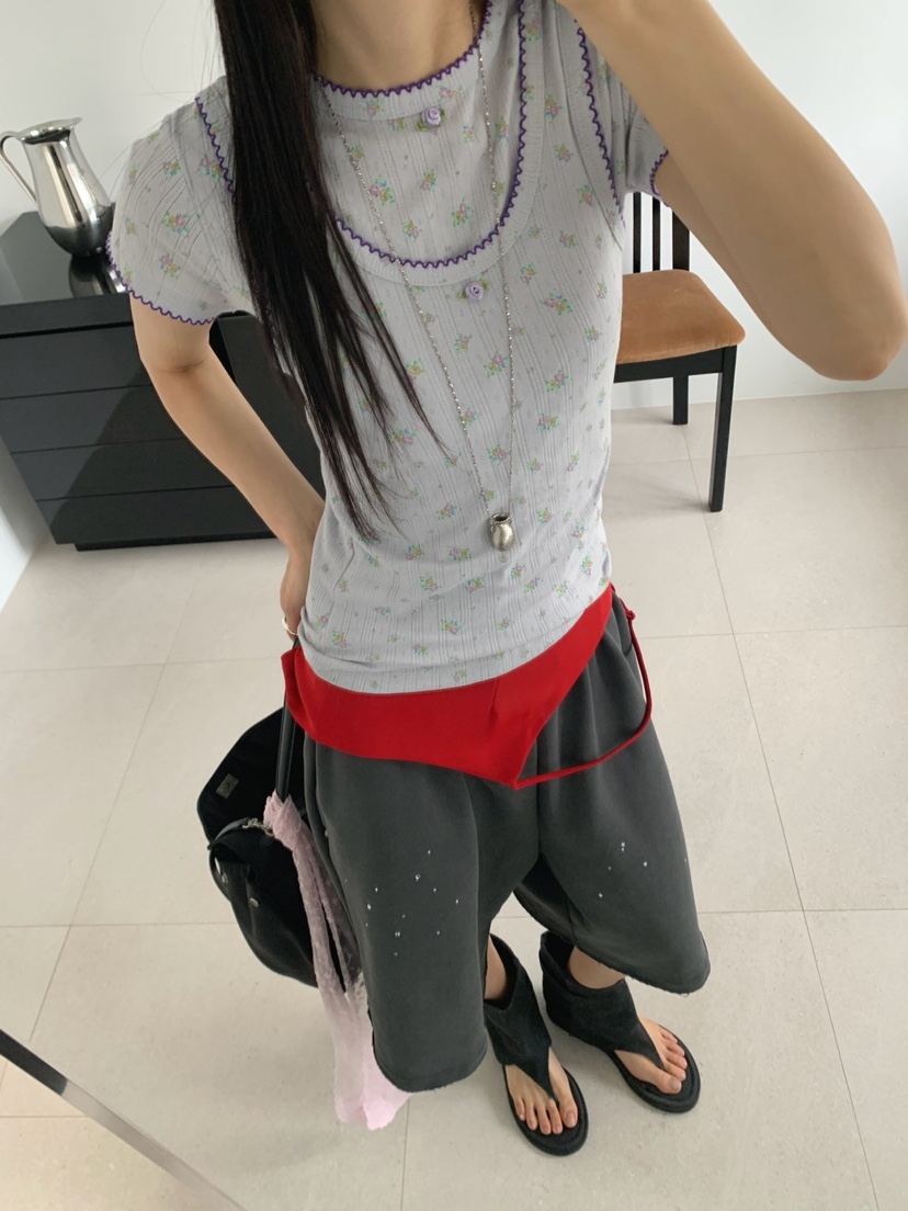 JKICHI韓國直郵女士新品熱賣推薦人氣時尚26春夏套裝孔眼JKICHI套裝