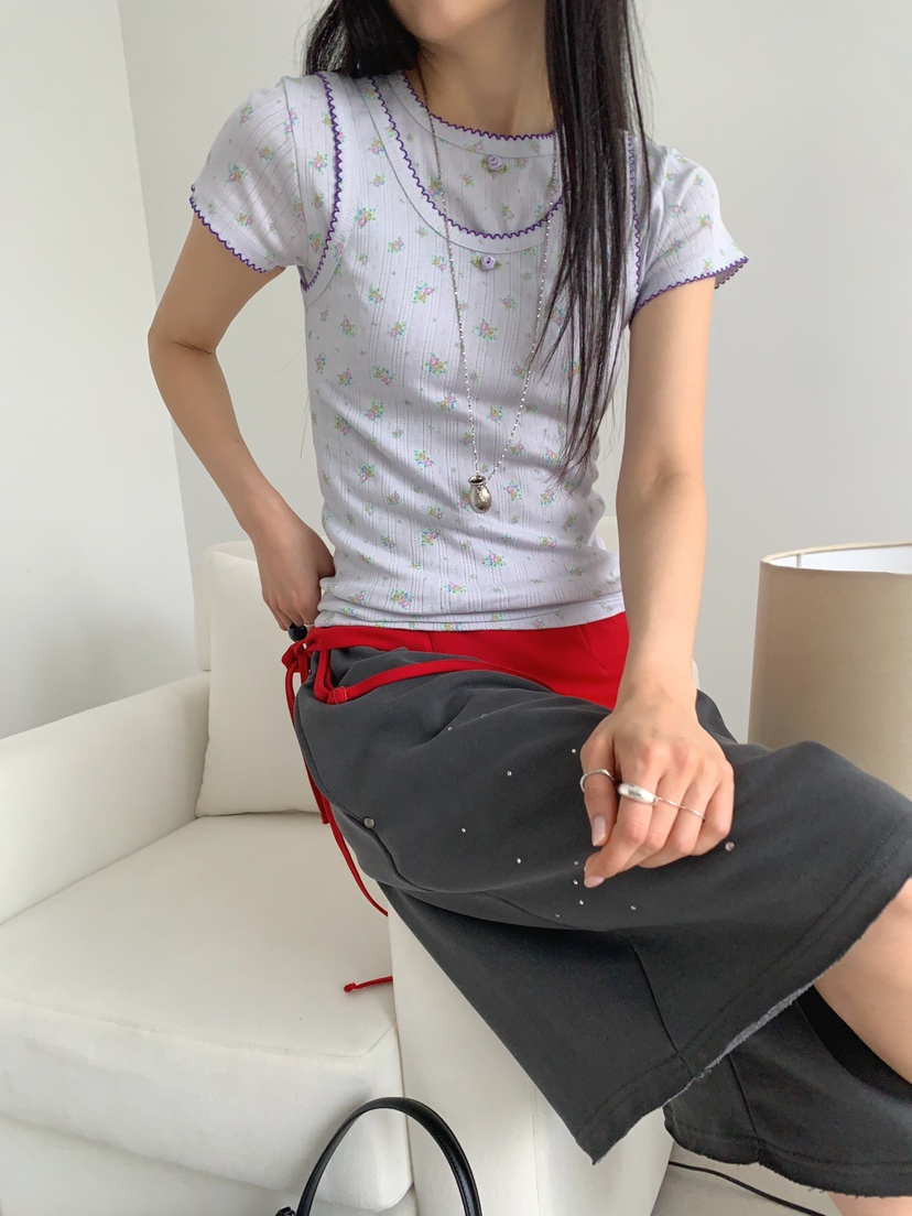 JKICHI韓國直郵女士新品熱賣推薦人氣時尚26春夏套裝孔眼JKICHI套裝