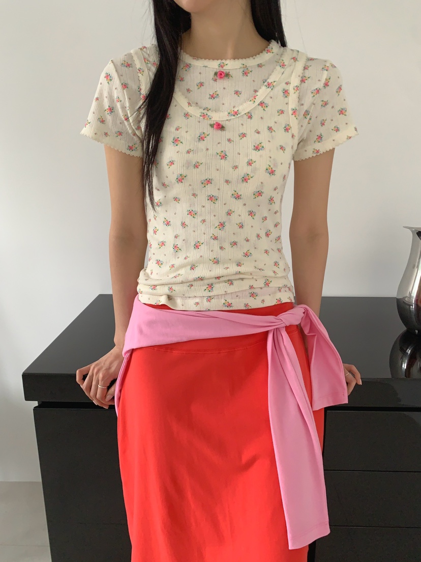 JKICHI韓國直郵女士新品熱賣推薦人氣時尚26春夏套裝孔眼JKICHI套裝圖色2