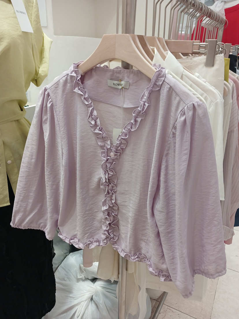 BLOWING韓國東大門代購女士新款推薦休閑熱賣時尚襯衫蕾絲衫BLOWING襯衫/蕾絲衫圖色3