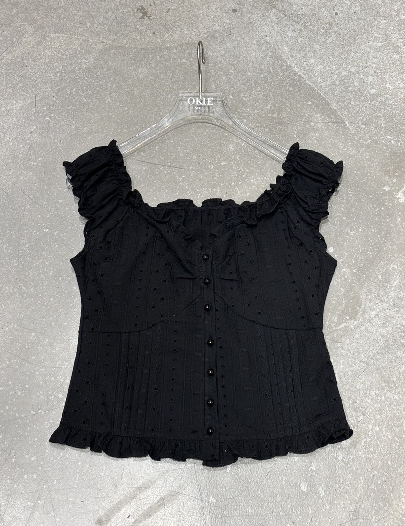 OKIE韓國代購女士新款熱賣人氣推薦時尚休閑26春夏襯衫蕾絲衫OKIE襯衫/蕾絲衫圖色2