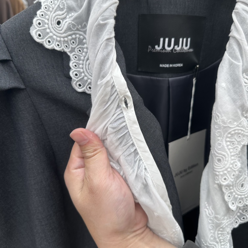 JUJU韓國直郵實拍女士新款休閑職業26春夏推薦熱賣時尚夾克JUJU夾克