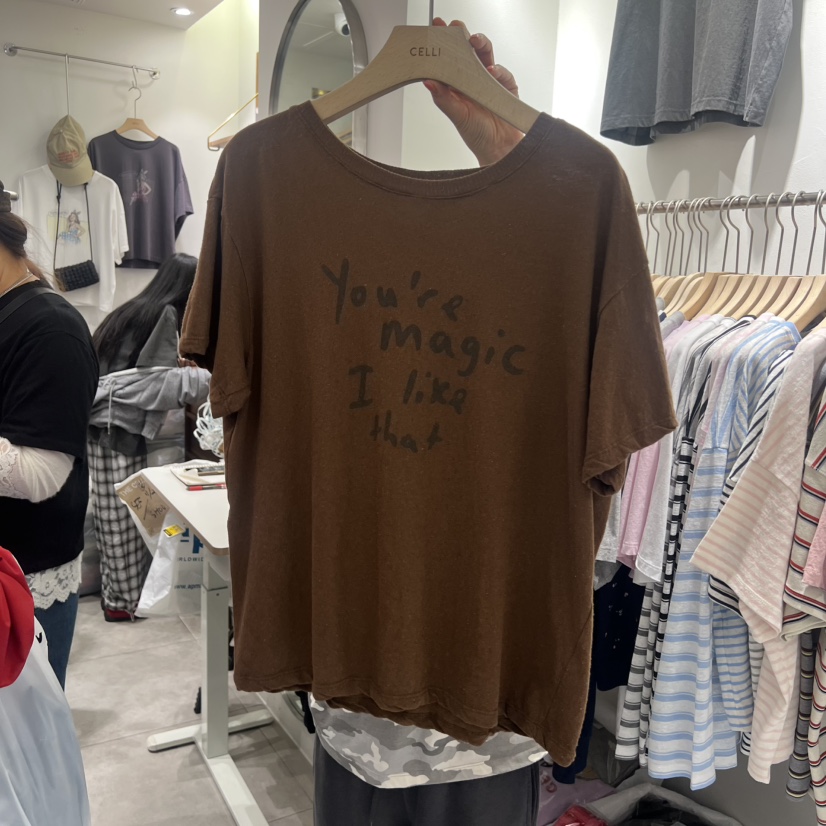 CELLI韓國直郵實拍女裝新品職業推薦時尚休閑熱賣26春夏T恤CELLIT恤圖色2