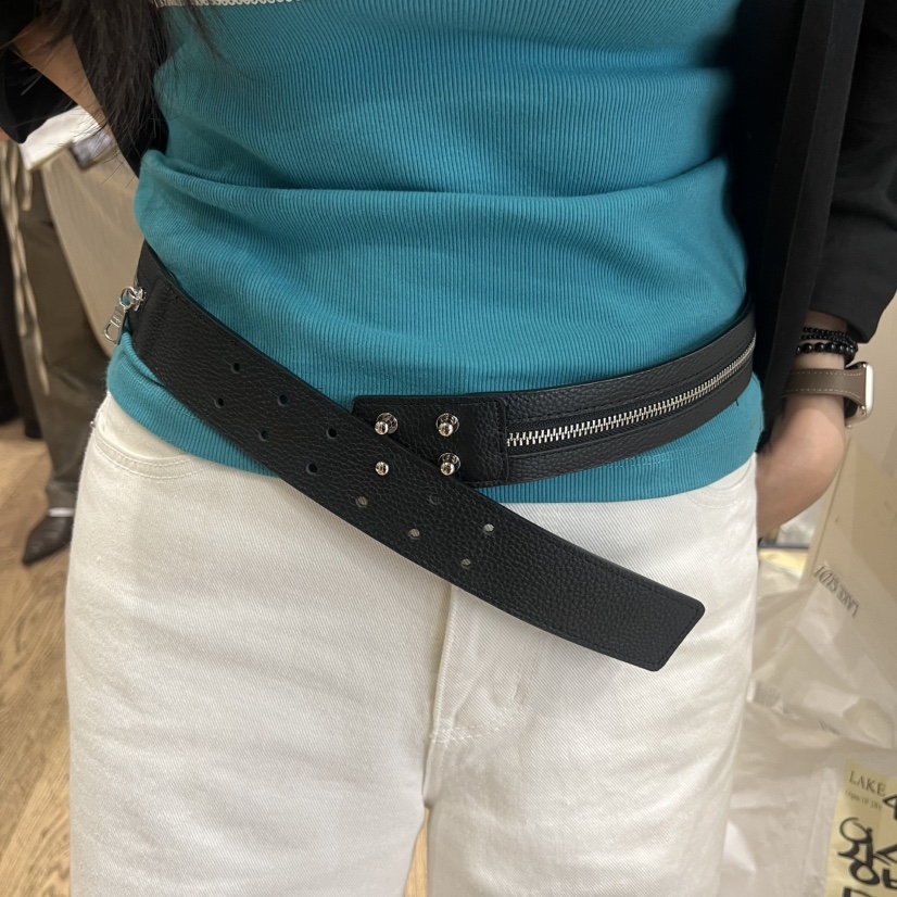 LAKE-A/KONI韓國直郵實拍女裝新品人氣休閑腰帶拉鏈腰帶Lake Side/KONI腰帶圖色1