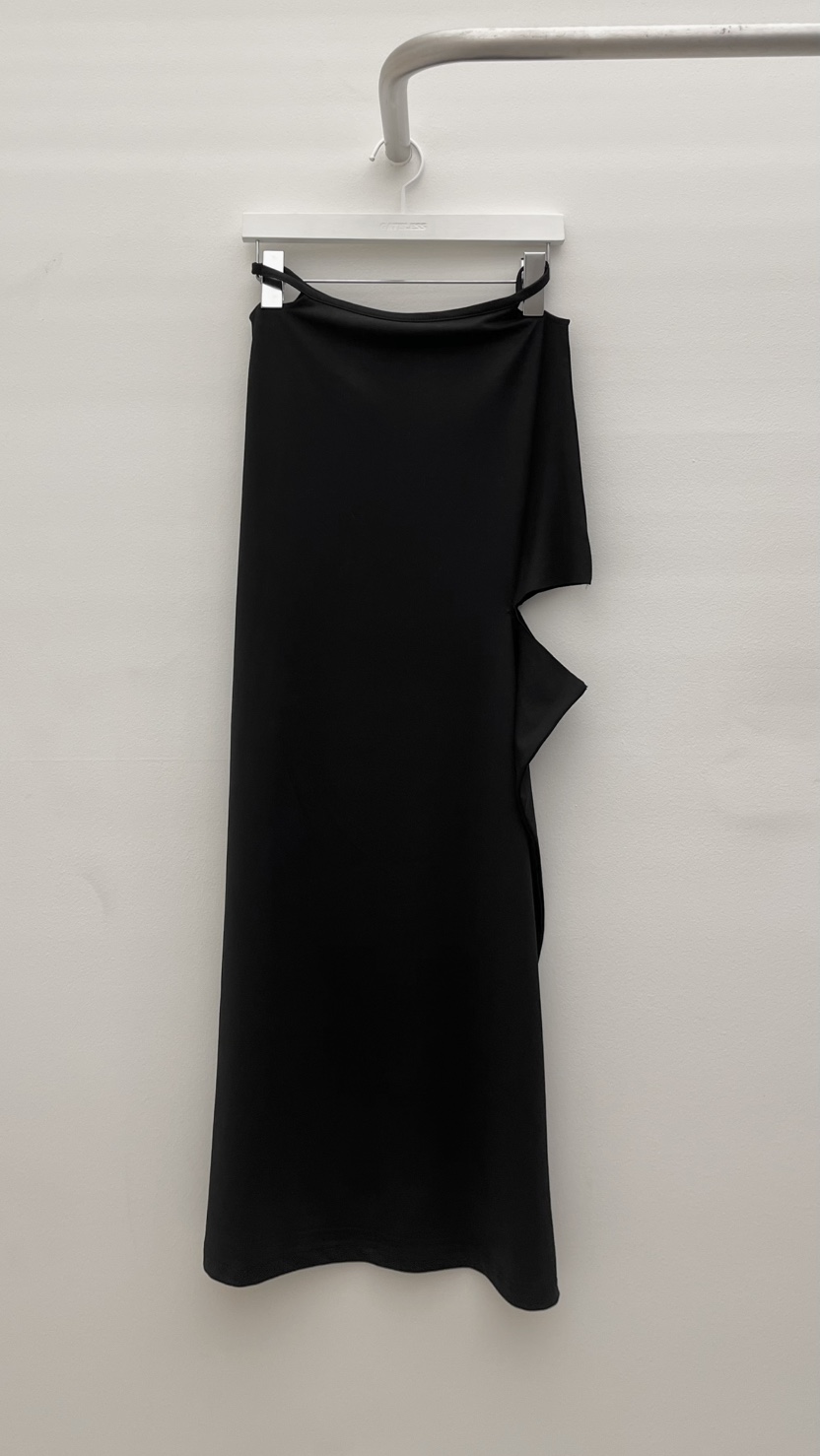 GATELESS韓國東大門代購女裝新品推薦熱賣26春夏時尚長裙GATELESS長裙圖色2黑色