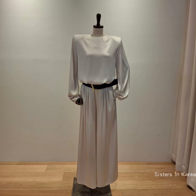 VAN NZILL韓國直郵女士新品時尚推薦26春夏連體褲含腰帶VAN NZILL連體褲圖色1