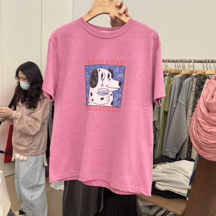 DOHWAJI韓國東大門代購女士新款職業休閑時尚推薦人氣T恤DOHWAJIT恤圖色2