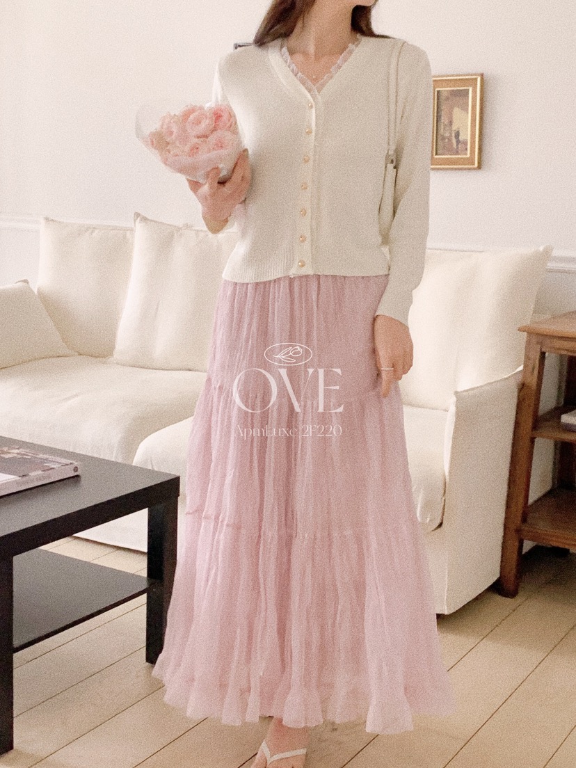 OVE韓國直郵女士新品休閑推薦職業時尚26春夏熱賣人氣長裙OVE長裙