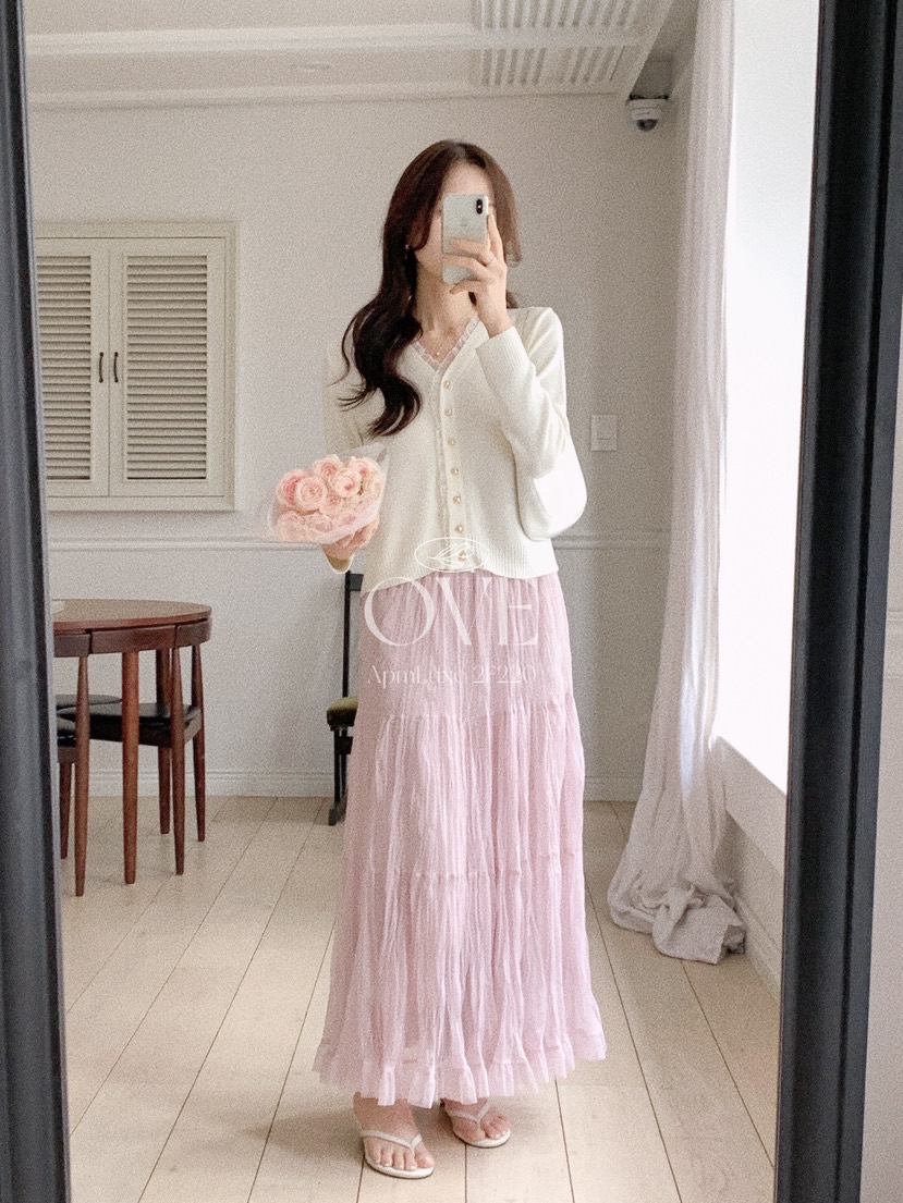 OVE韓國直郵女士新品休閑推薦職業時尚26春夏熱賣人氣長裙OVE長裙