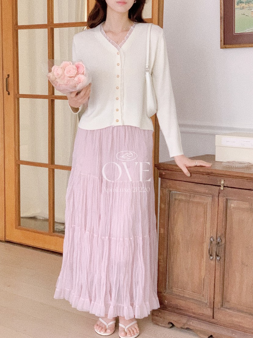 OVE韓國直郵女士新品休閑推薦職業時尚26春夏熱賣人氣長裙OVE長裙