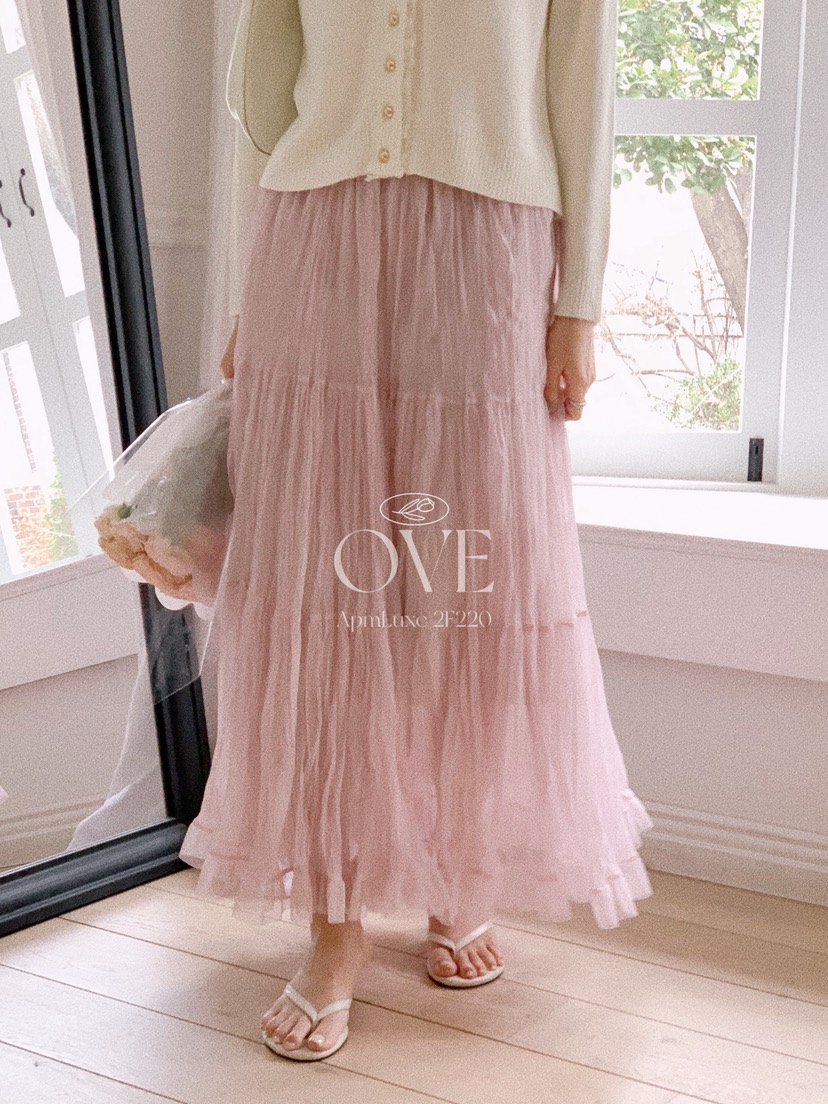 OVE韓國直郵女士新品休閑推薦職業時尚26春夏熱賣人氣長裙OVE長裙