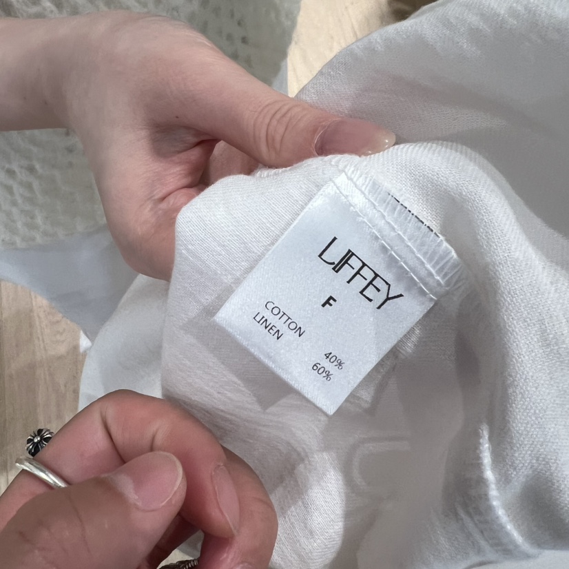 LIFFEY韓國東大門代購女裝新品職業休閑襯衫蕾絲衫亞麻圍巾LIFFEY襯衫/蕾絲衫