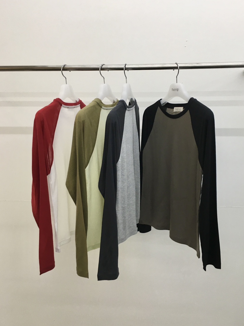 HEMP-P韓國直郵實拍女裝新款熱賣推薦職業長袖T恤插肩袖hemp長袖T恤