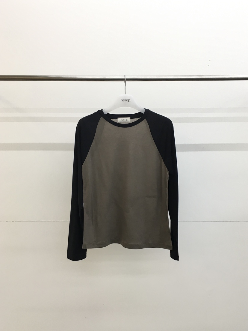 HEMP-P韓國直郵實拍女裝新款熱賣推薦職業長袖T恤插肩袖hemp長袖T恤圖色4