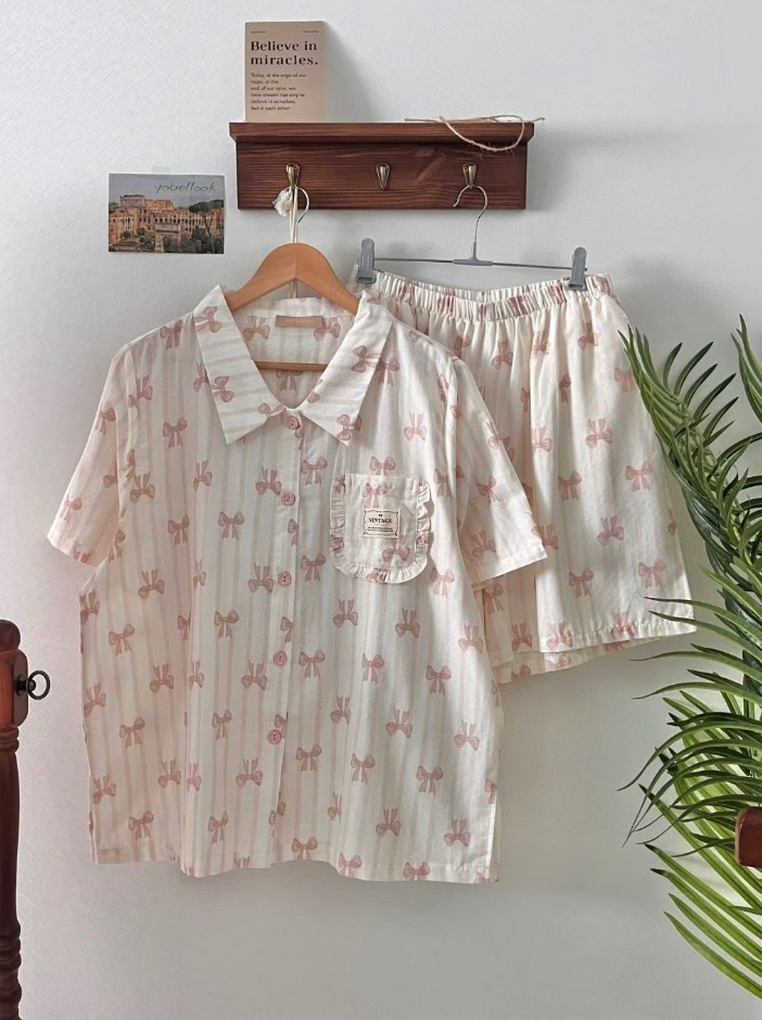 VICTORIA-P韓國東大門代購女裝新款職業休閑26春夏睡衣套裝VICTORIA睡衣圖色2