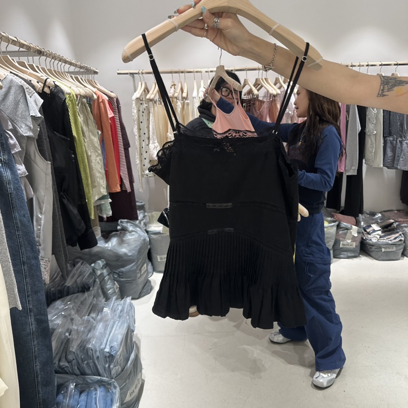 CONNAUGHT/DAILYJUD韓國東大門代購女裝新品時尚吊帶背心褶裥CONNAUGHT/DAILYJUD吊帶/背心