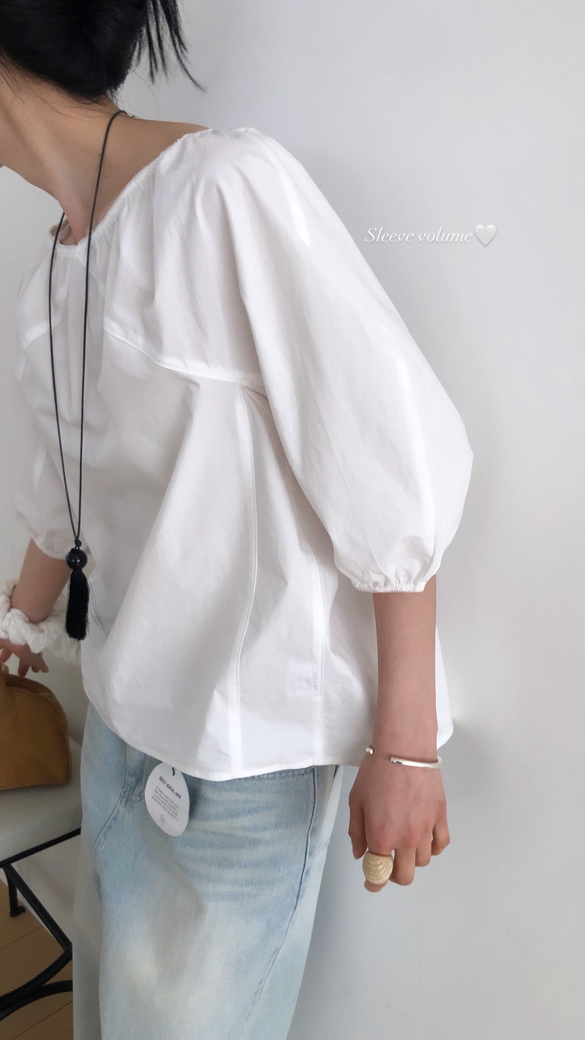 OVER RICH韓國代購女裝新款休閑熱賣26春夏人氣襯衫蕾絲衫OVER RICH襯衫/蕾絲衫