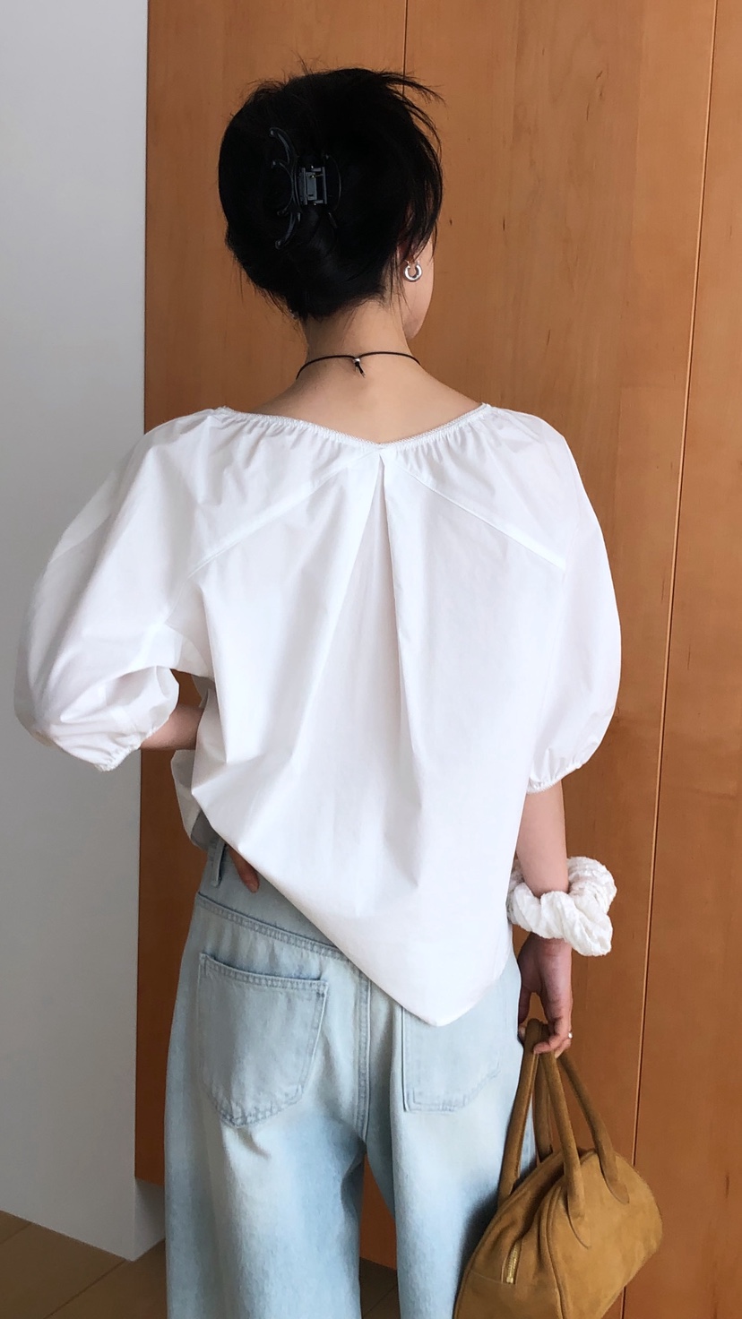 OVER RICH韓國代購女裝新款休閑熱賣26春夏人氣襯衫蕾絲衫OVER RICH襯衫/蕾絲衫