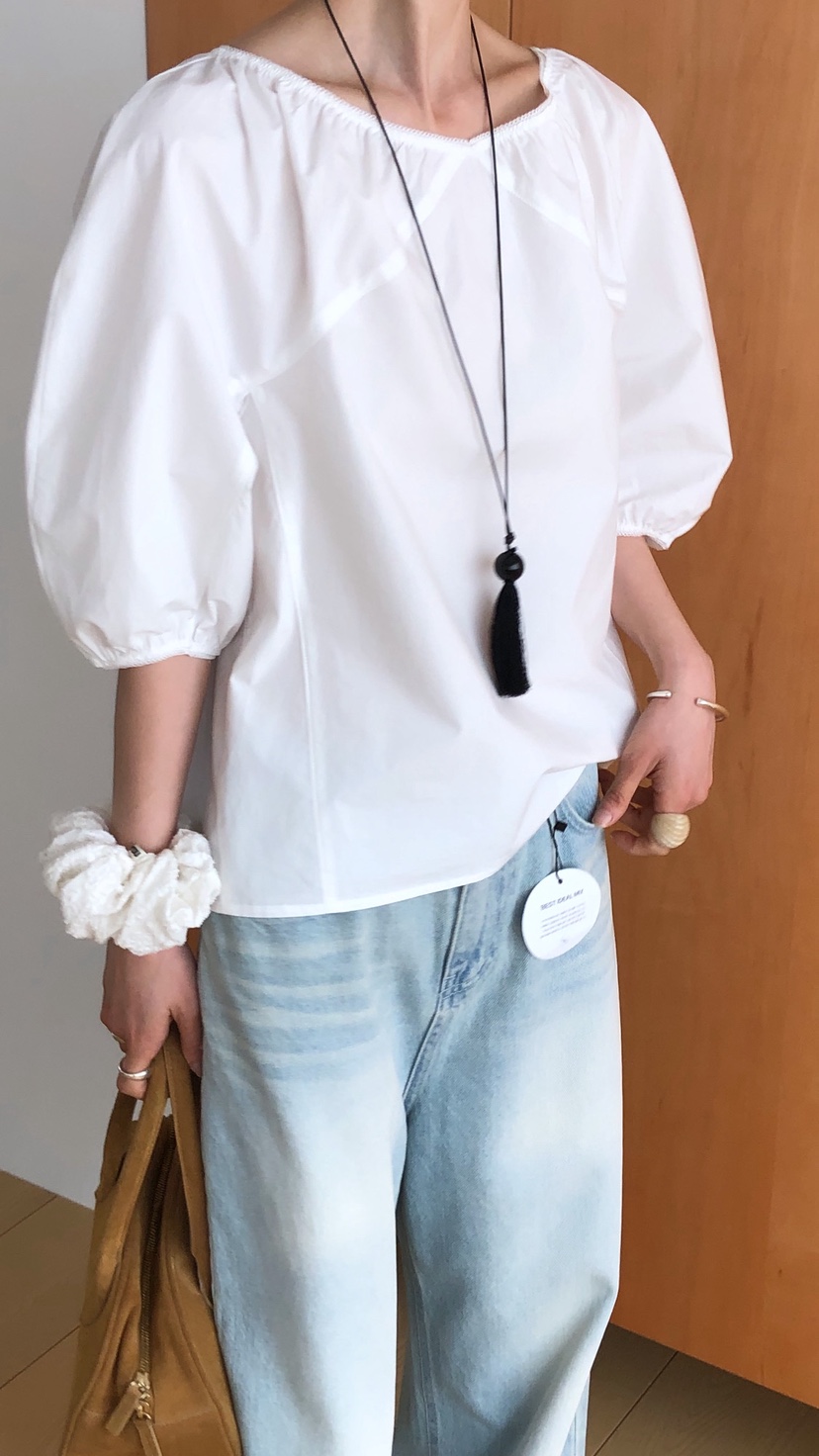 OVER RICH韓國代購女裝新款休閑熱賣26春夏人氣襯衫蕾絲衫OVER RICH襯衫/蕾絲衫