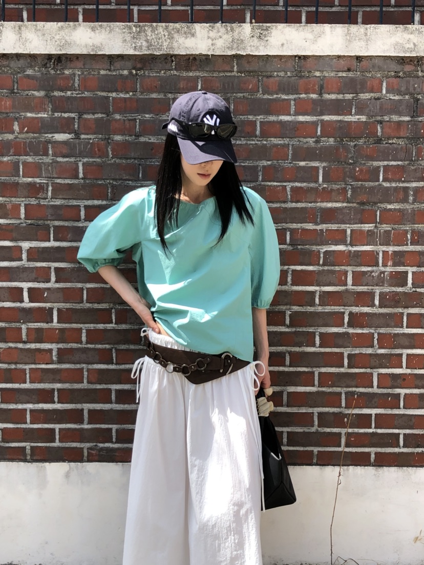 OVER RICH韓國代購女裝新款休閑熱賣26春夏人氣襯衫蕾絲衫OVER RICH襯衫/蕾絲衫