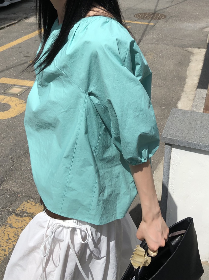 OVER RICH韓國代購女裝新款休閑熱賣26春夏人氣襯衫蕾絲衫OVER RICH襯衫/蕾絲衫