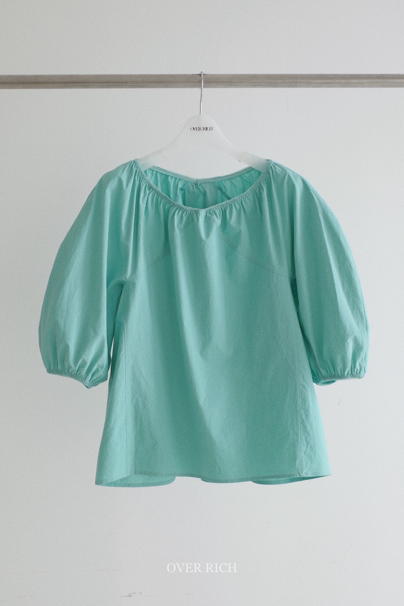 OVER RICH韓國代購女裝新款休閑熱賣26春夏人氣襯衫蕾絲衫OVER RICH襯衫/蕾絲衫圖色1