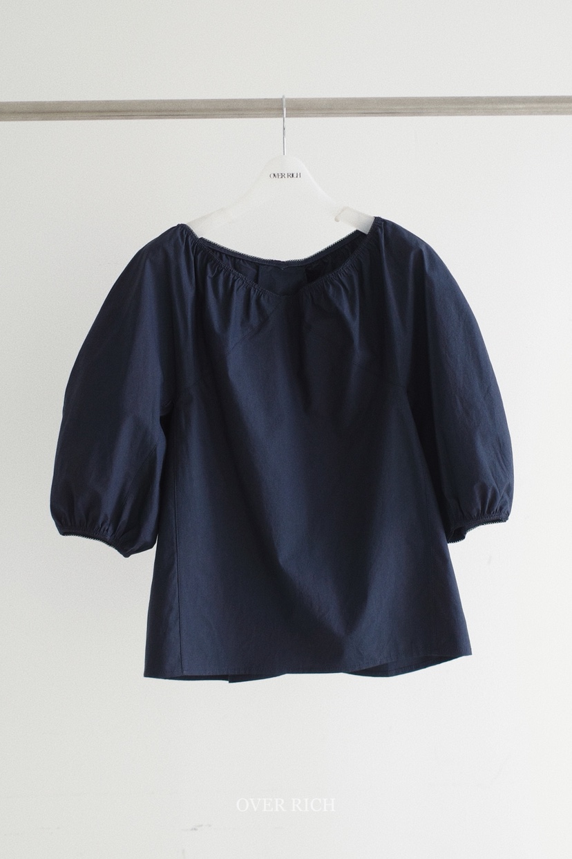 OVER RICH韓國代購女裝新款休閑熱賣26春夏人氣襯衫蕾絲衫OVER RICH襯衫/蕾絲衫圖色3