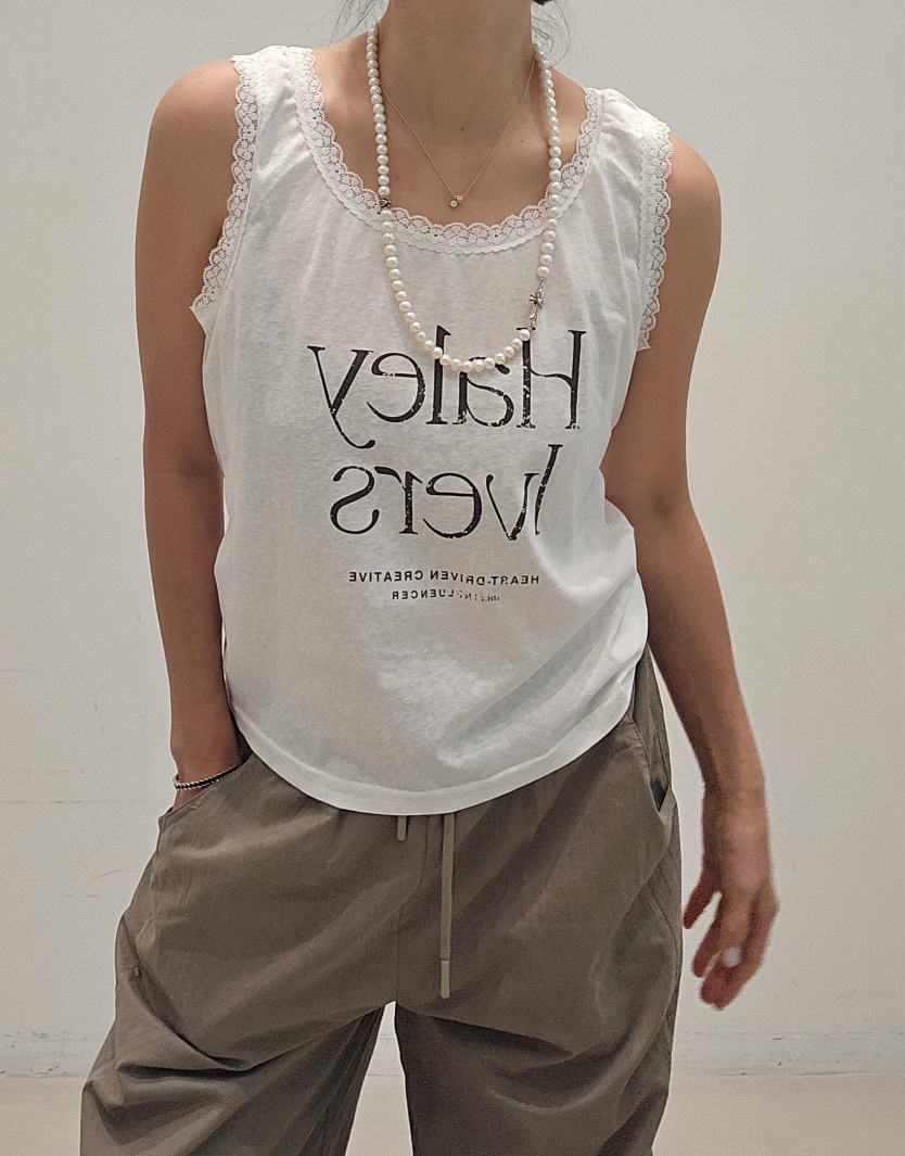 NEOUL韓國直郵女裝新品熱賣時尚職業人氣26春夏休閑吊帶背心NEOUL/ahin雙領標簽吊帶/背心