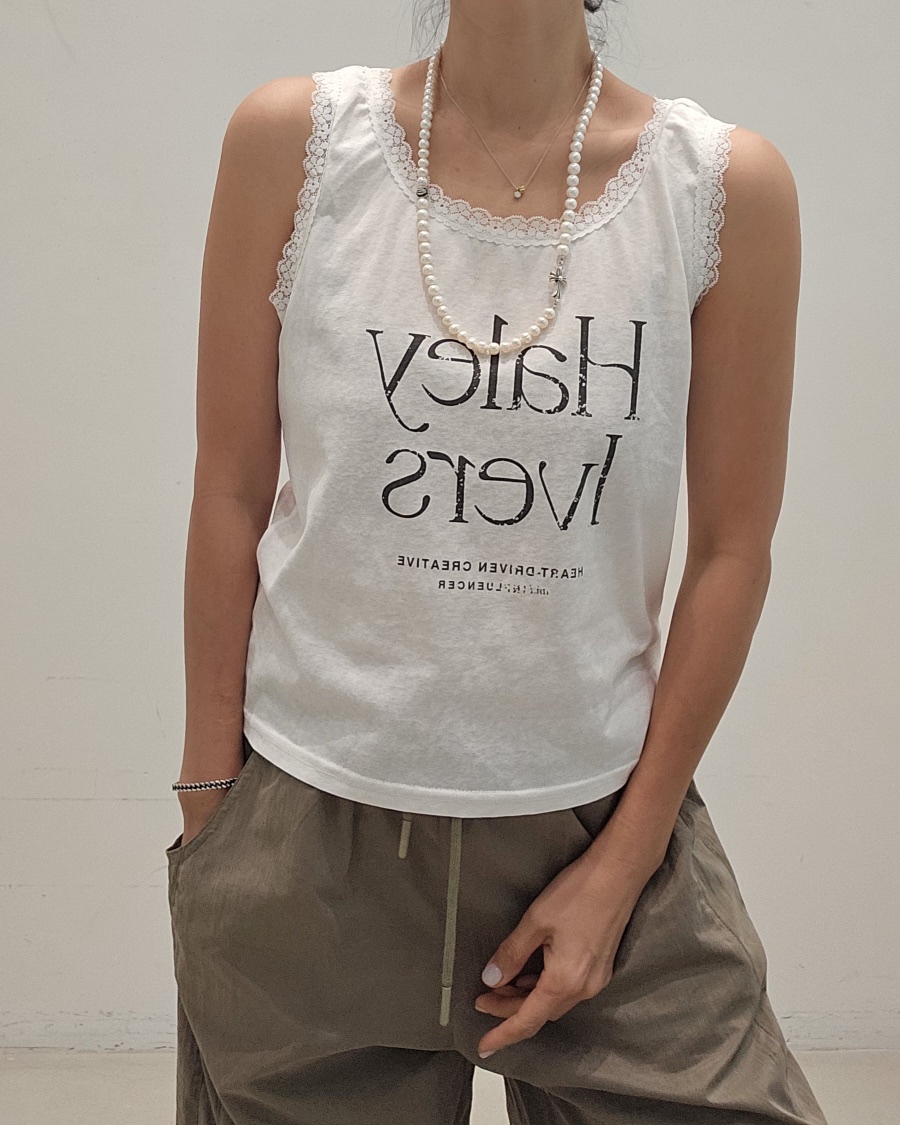 NEOUL韓國直郵女裝新品熱賣時尚職業人氣26春夏休閑吊帶背心NEOUL/ahin雙領標簽吊帶/背心