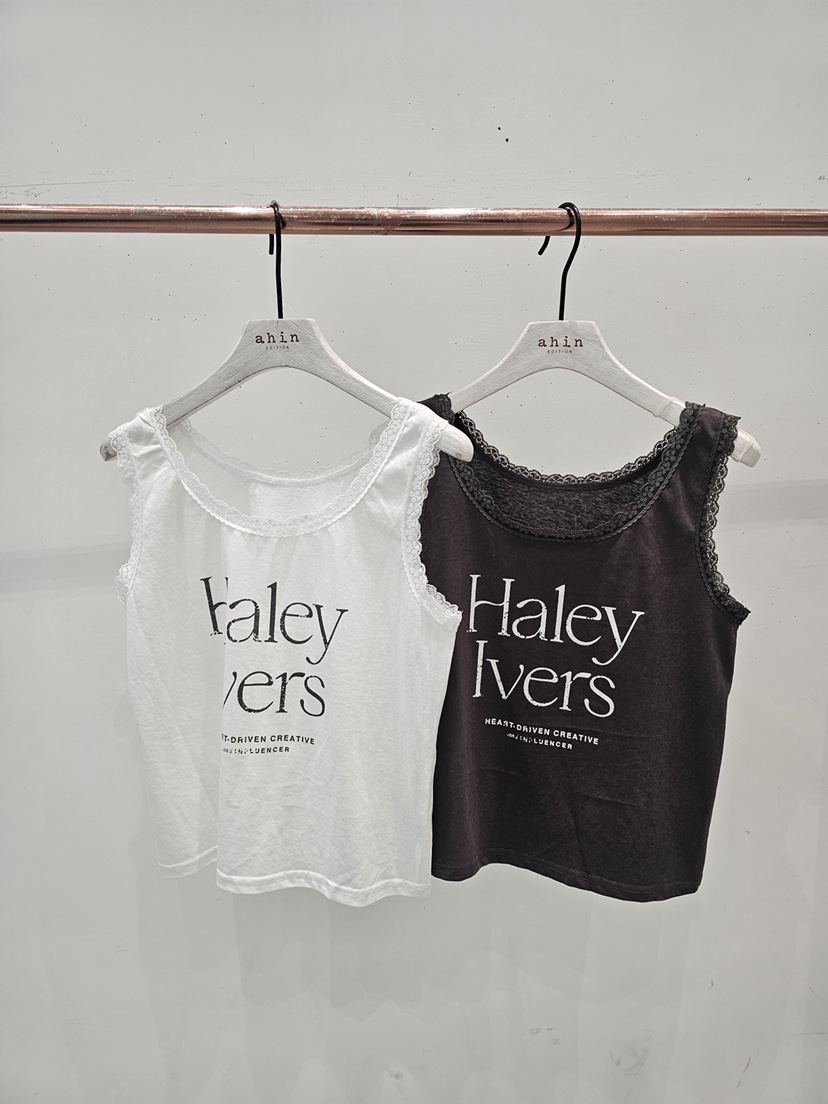 NEOUL韓國直郵女裝新品熱賣時尚職業人氣26春夏休閑吊帶背心NEOUL/ahin雙領標簽吊帶/背心