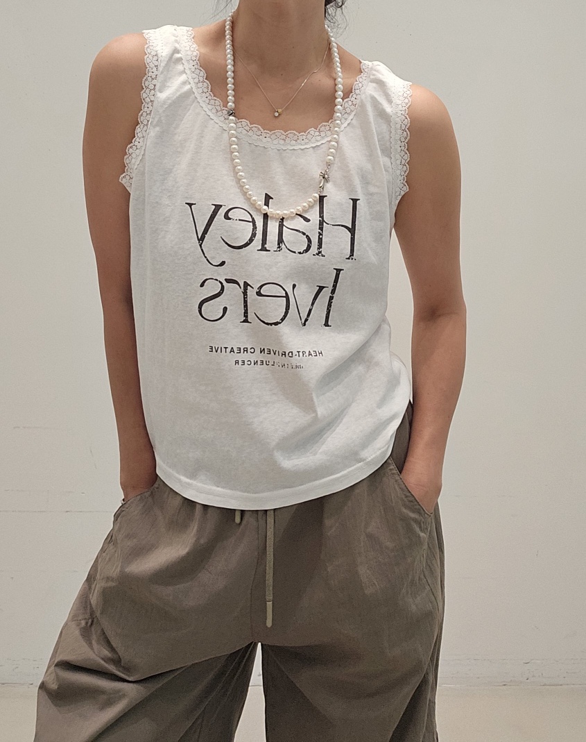 NEOUL韓國直郵女裝新品熱賣時尚職業人氣26春夏休閑吊帶背心NEOUL/ahin雙領標簽吊帶/背心圖色1