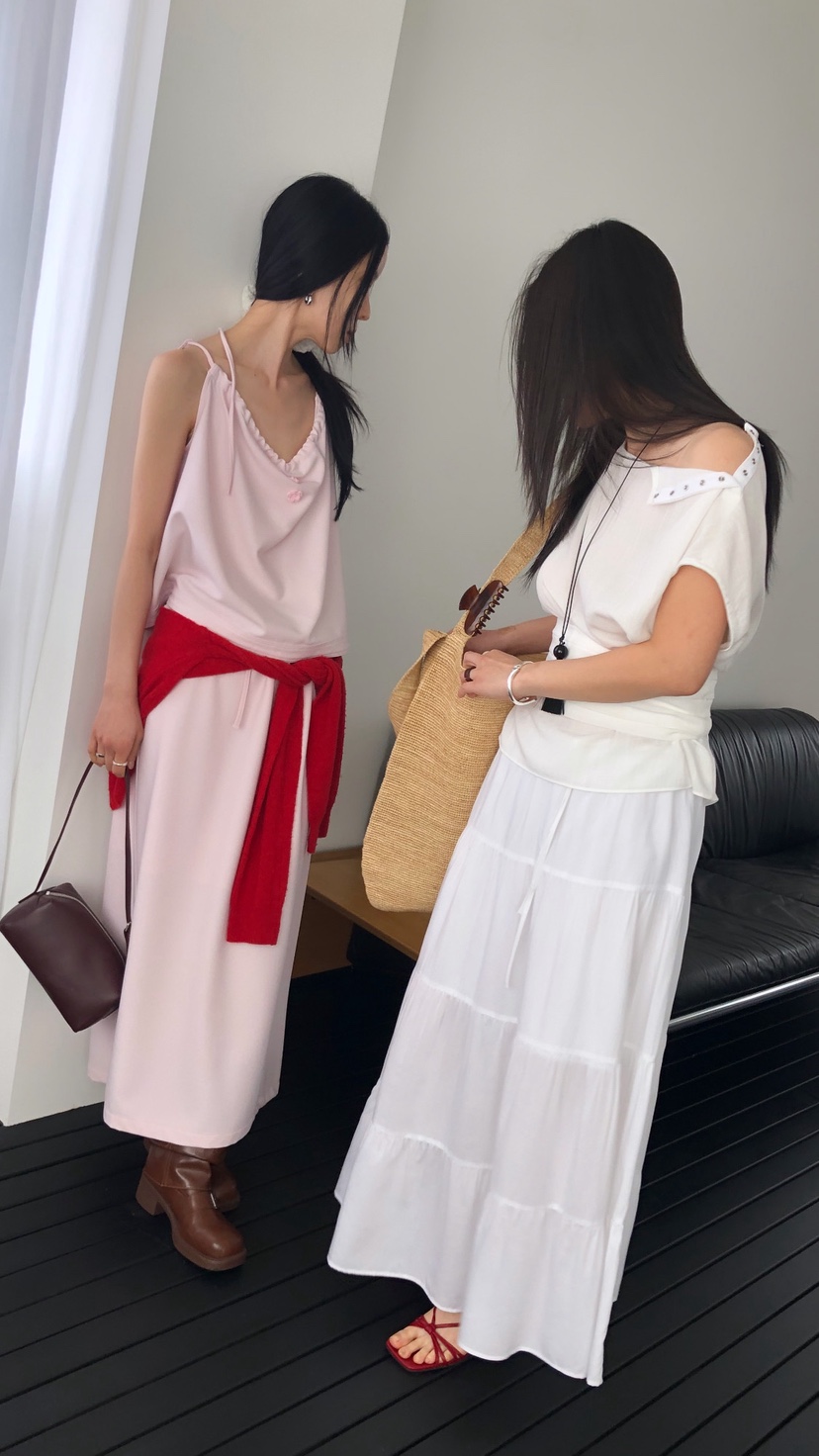 OVER RICH韓國直郵實拍女士新款職業休閑熱賣人氣時尚長裙OVER RICH長裙