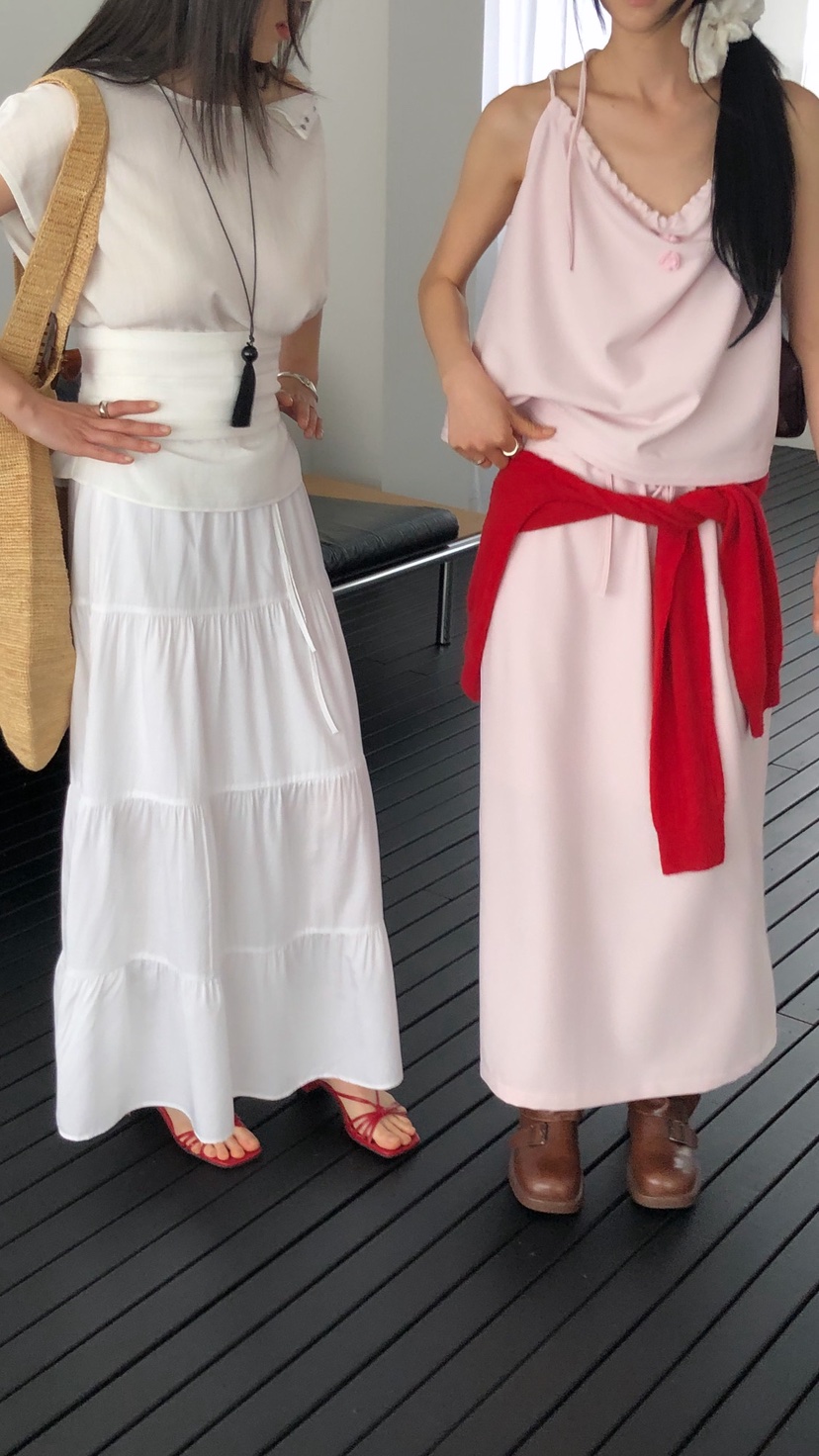 OVER RICH韓國直郵實拍女士新款職業休閑熱賣人氣時尚長裙OVER RICH長裙