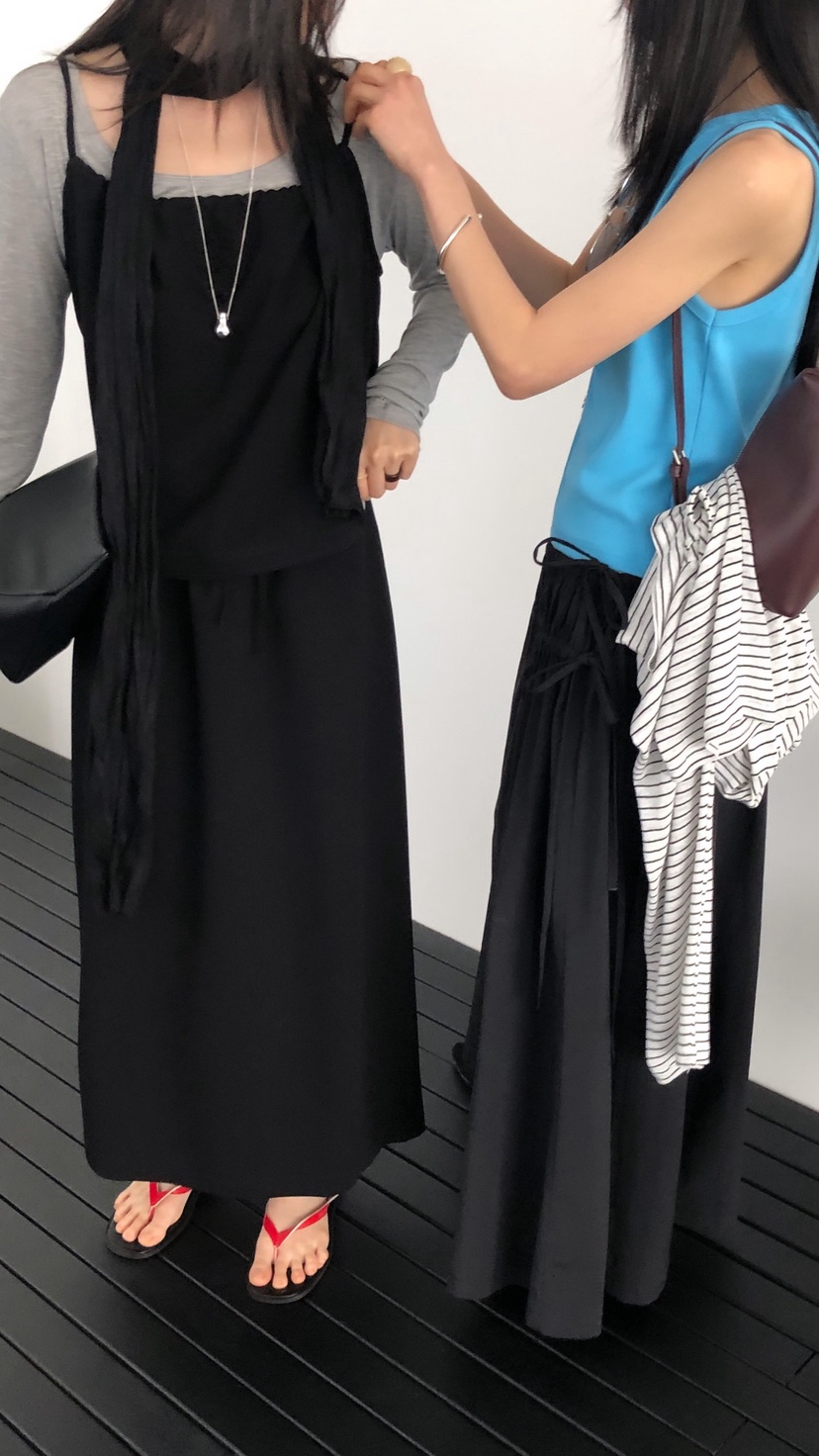 OVER RICH韓國直郵實拍女士新款職業休閑熱賣人氣時尚長裙OVER RICH長裙