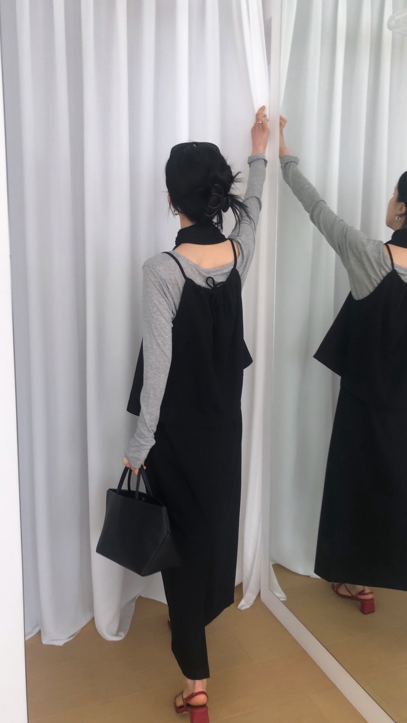 OVER RICH韓國直郵實拍女士新款職業休閑熱賣人氣時尚長裙OVER RICH長裙