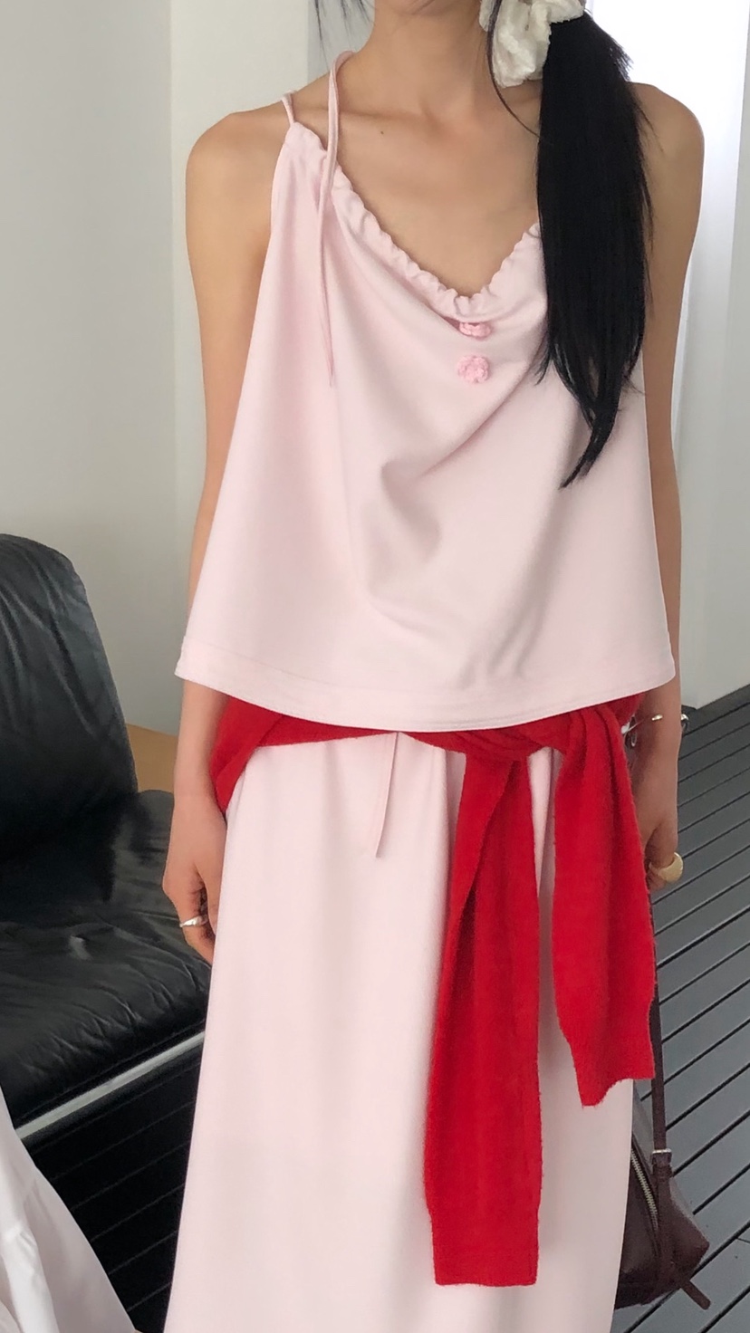 OVER RICH韓國直郵女士新品人氣26春夏職業推薦吊帶背心OVER RICH吊帶/背心