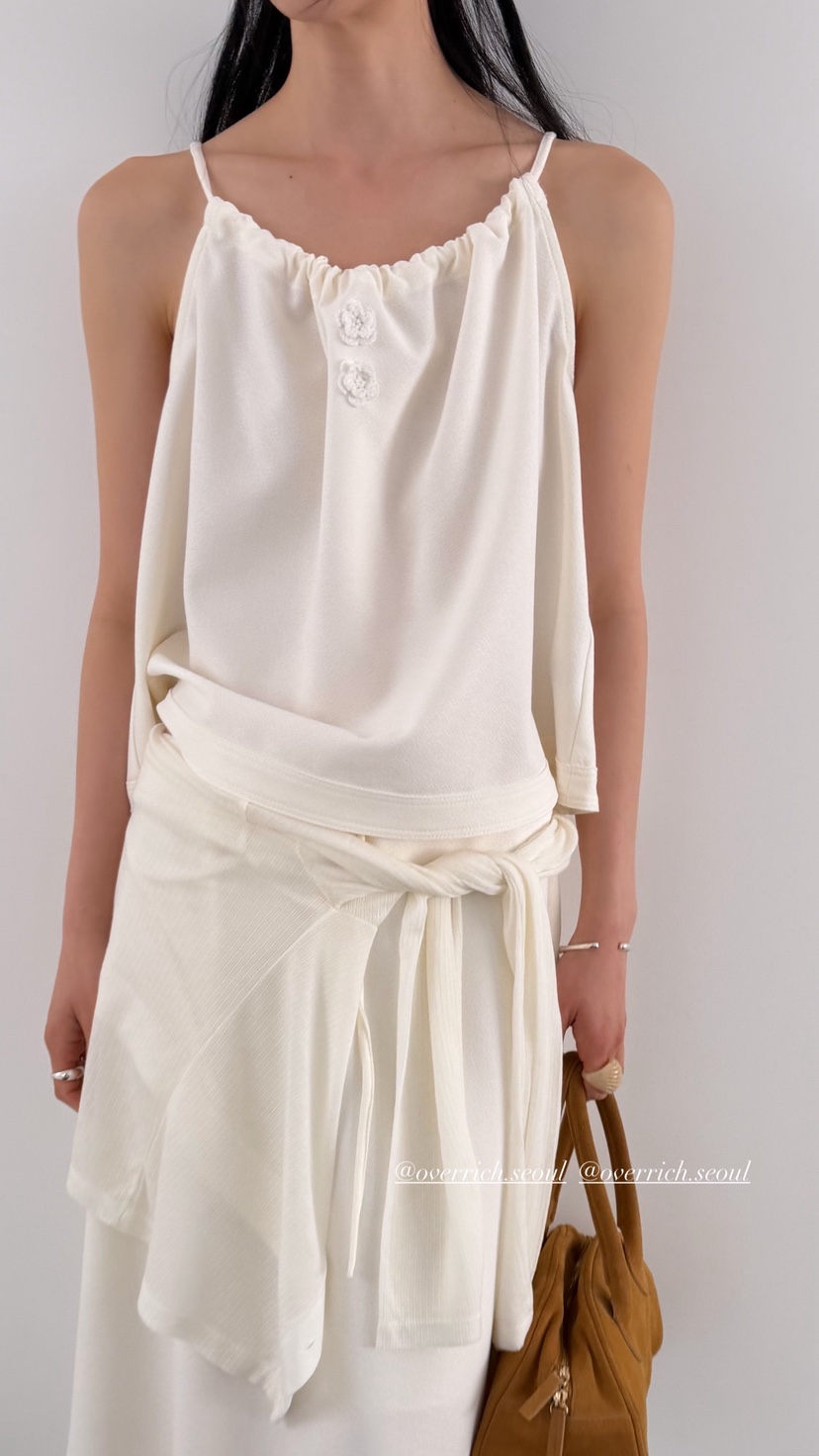 OVER RICH韓國直郵女士新品人氣26春夏職業推薦吊帶背心OVER RICH吊帶/背心