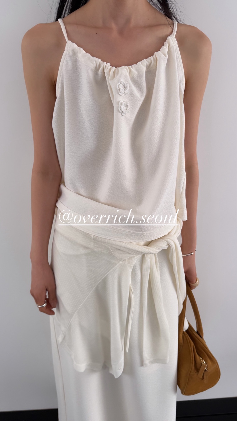 OVER RICH韓國直郵女士新品人氣26春夏職業推薦吊帶背心OVER RICH吊帶/背心