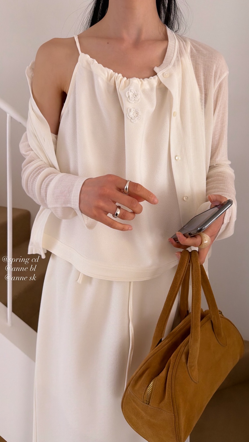 OVER RICH韓國直郵女士新品人氣26春夏職業推薦吊帶背心OVER RICH吊帶/背心