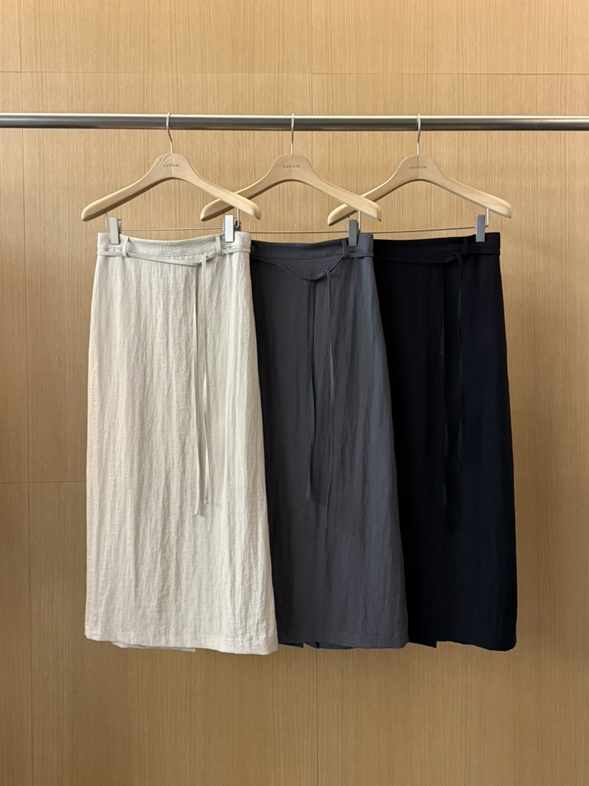 CULLUM韓國東大門代購女裝新品推薦人氣職業熱賣長裙含腰繩CULLUM長裙