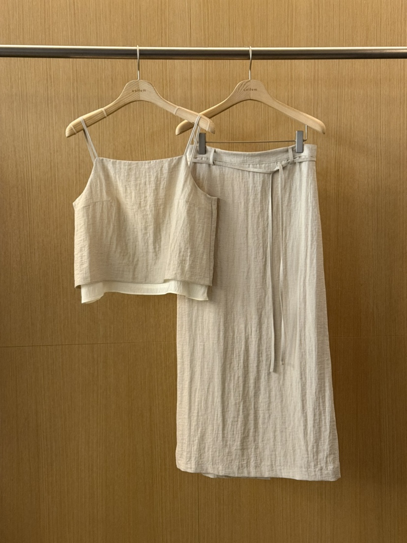 CULLUM韓國東大門代購女裝新品推薦人氣職業熱賣長裙含腰繩CULLUM長裙