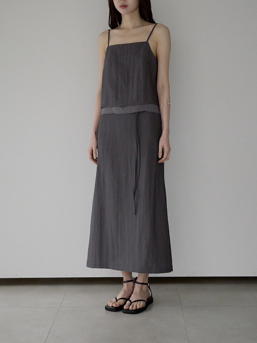 CULLUM韓國東大門代購女裝新品推薦人氣職業熱賣長裙含腰繩CULLUM長裙