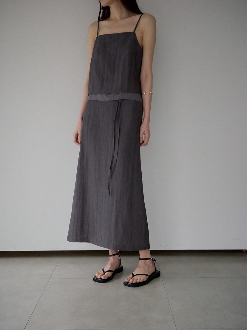 CULLUM韓國東大門代購女裝新品推薦人氣職業熱賣長裙含腰繩CULLUM長裙