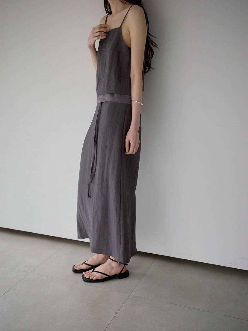 CULLUM韓國東大門代購女裝新品推薦人氣職業熱賣長裙含腰繩CULLUM長裙