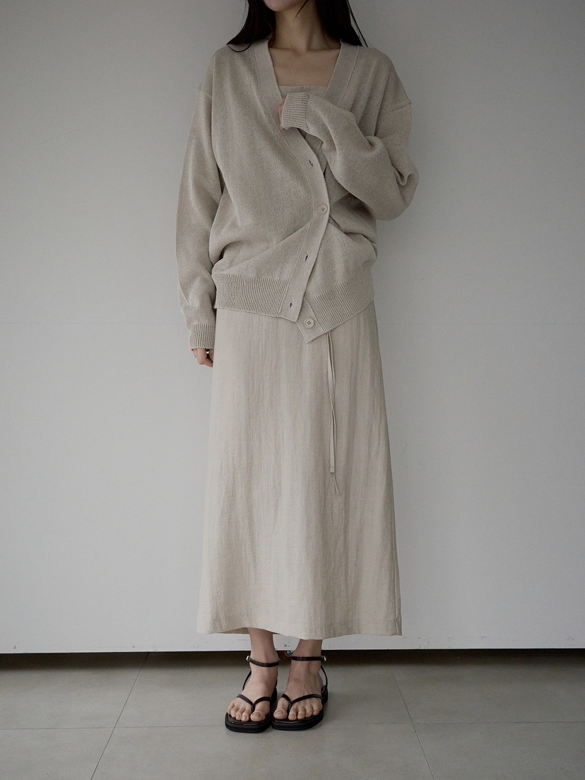 CULLUM韓國東大門代購女裝新品推薦人氣職業熱賣長裙含腰繩CULLUM長裙