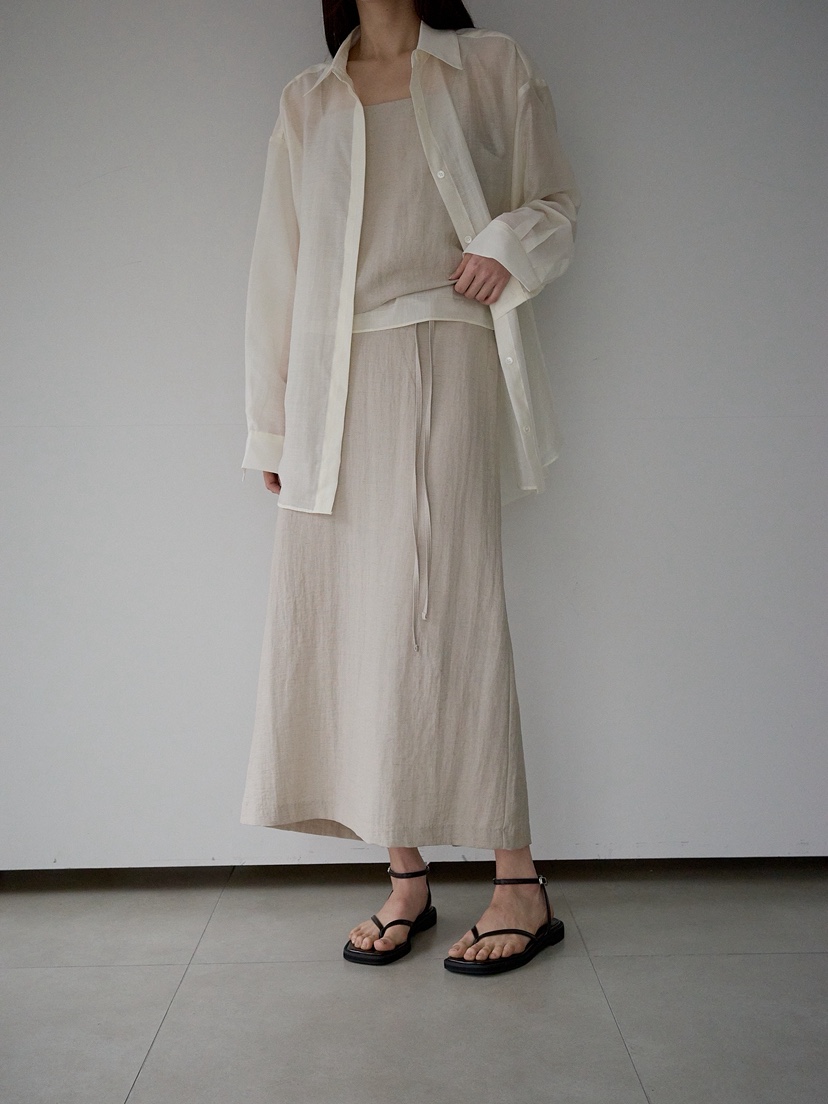 CULLUM韓國東大門代購女裝新品推薦人氣職業熱賣長裙含腰繩CULLUM長裙