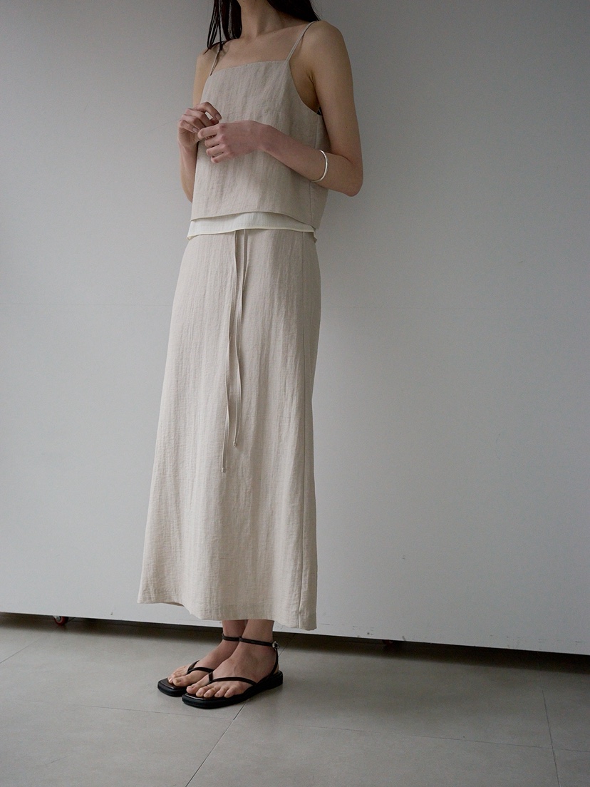 CULLUM韓國東大門代購女裝新品推薦人氣職業熱賣長裙含腰繩CULLUM長裙