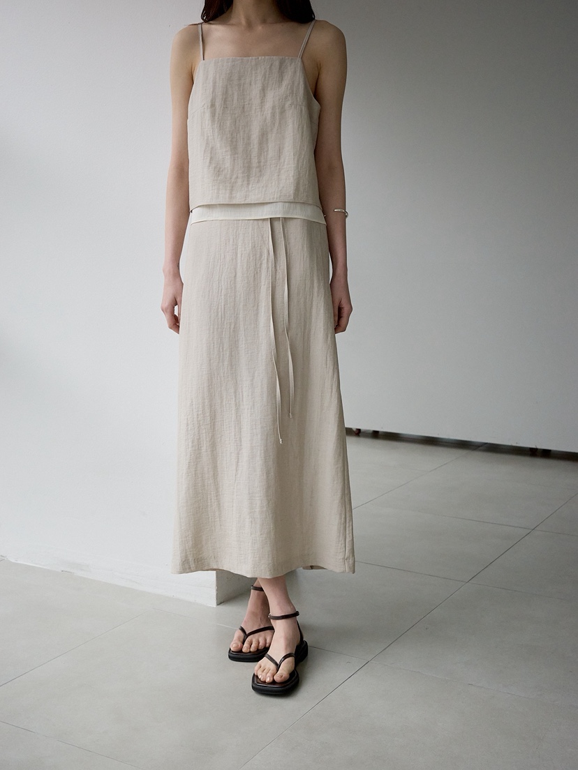 CULLUM韓國東大門代購女裝新品推薦人氣職業熱賣長裙含腰繩CULLUM長裙